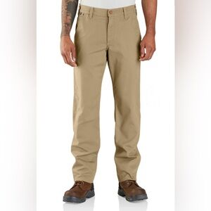 Carhartt Flame Resistant Rugged Flex Relaxed Fit  Canvas Work Pants Sz 36X34